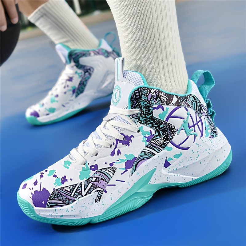 bright colorful basketball shoes