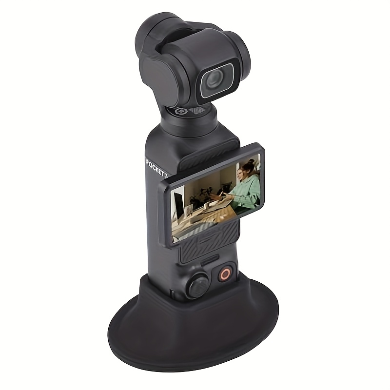 E-shop Silikon-Kameradock für DJI Pocket 3 Sportkamera, Rutschfeste Fixierungs-Expansionshalterung, Tragbare Schnellwechsel-Dokumentationsadapter,