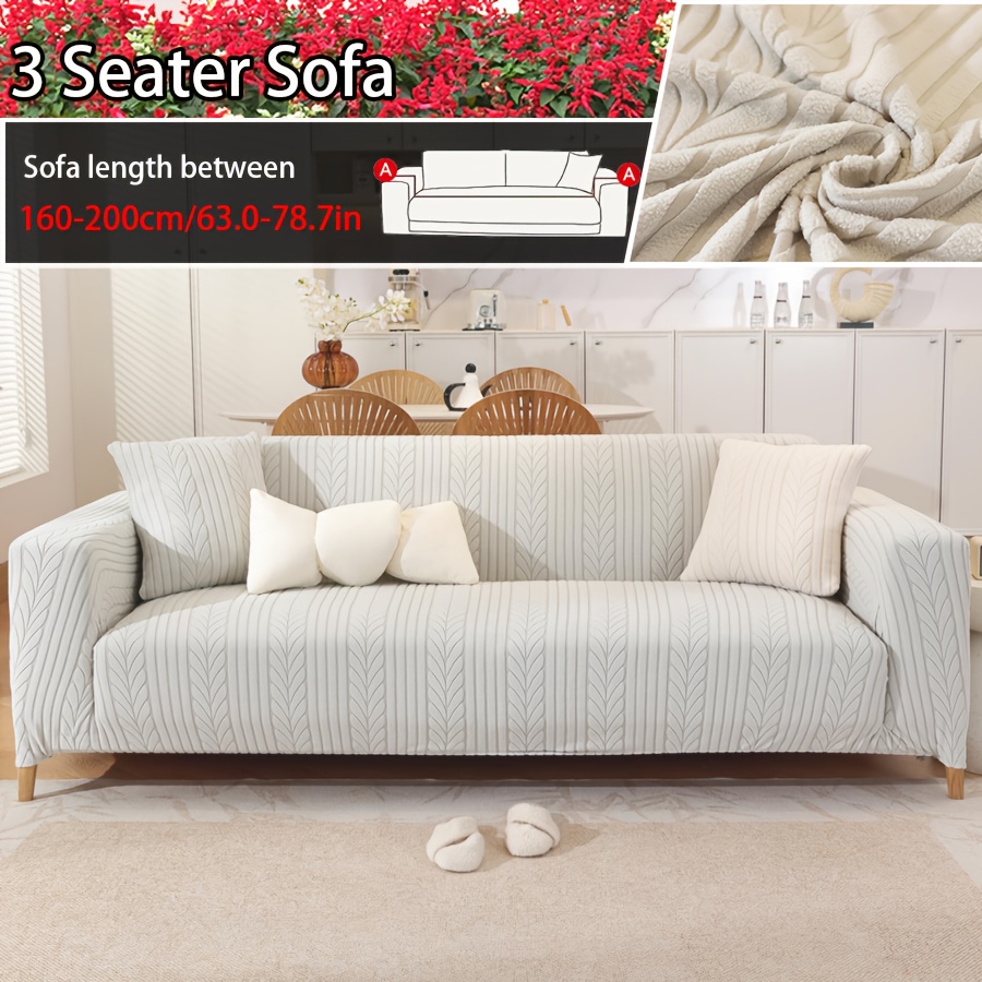 TEMU 1 housse de canapé élastique, adaptée à toutes , lavable en machine, design à bande élastique, adaptée aux animaux de compagnie, décoration
