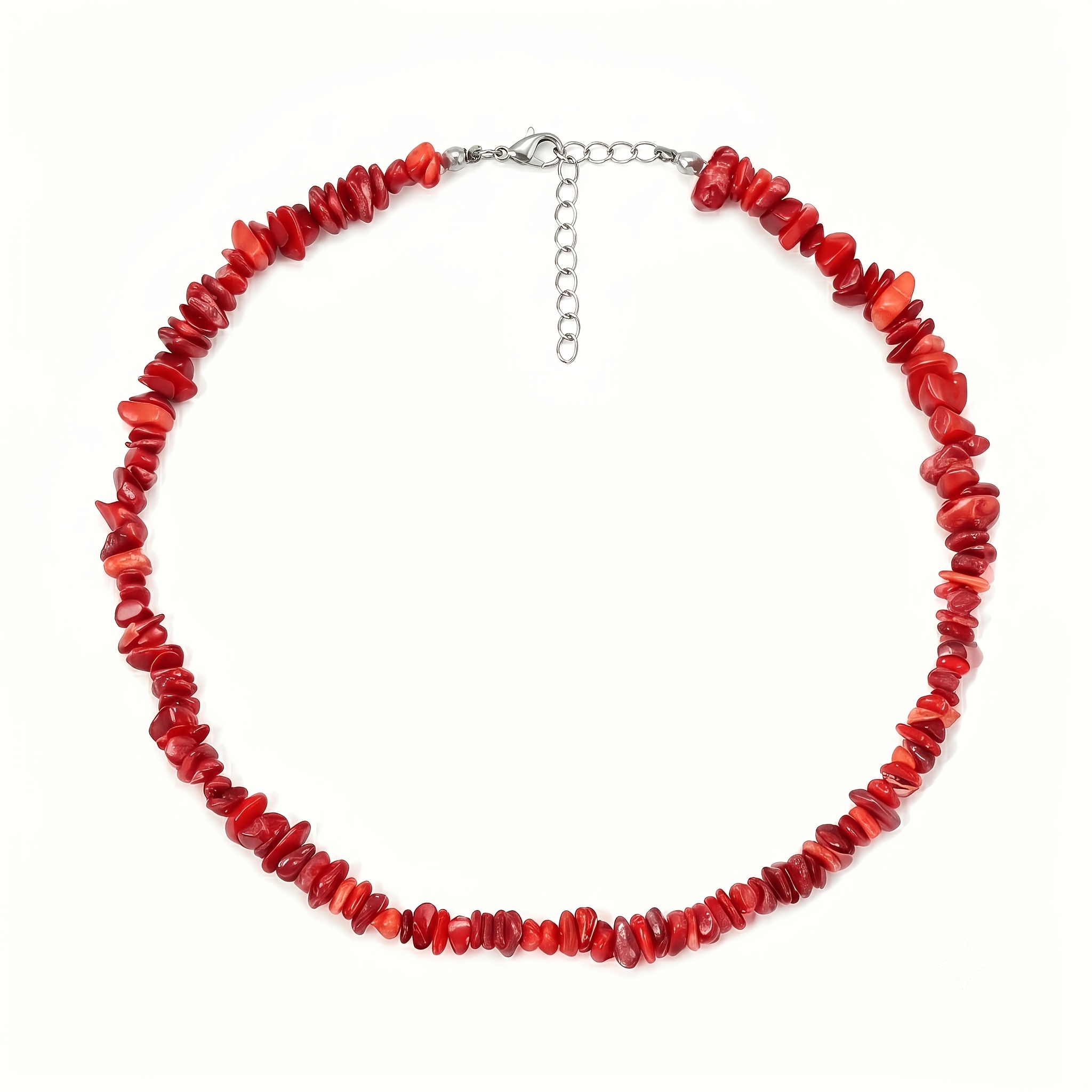 TEMU Collar de cuentas de natural para mujer, collar gargantilla de cuentas en , llamativa de irregular, accesorios de playa ajustables hechos a para