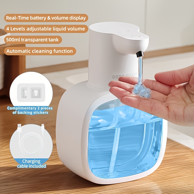 TEMU Dodo 1 Touchless Induction Foam Soap Dispenser, Wall-mounted And Desktop Dual-use With Adjustable Height, Bathroom Hand Bottle, Suitable For
