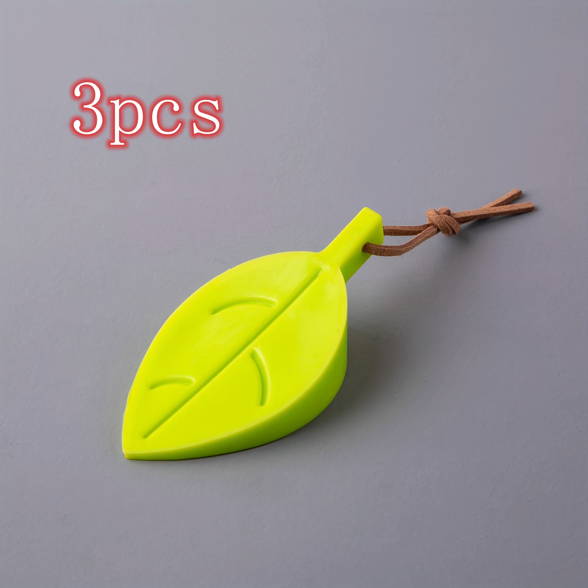 TEMU 3pcs Cartoon Leaf - Anti-squeeze Device, Creative Wedge Bracket Protection Pad For Home Bedroom Kitchen Soft Plastic Window Finger Protector,