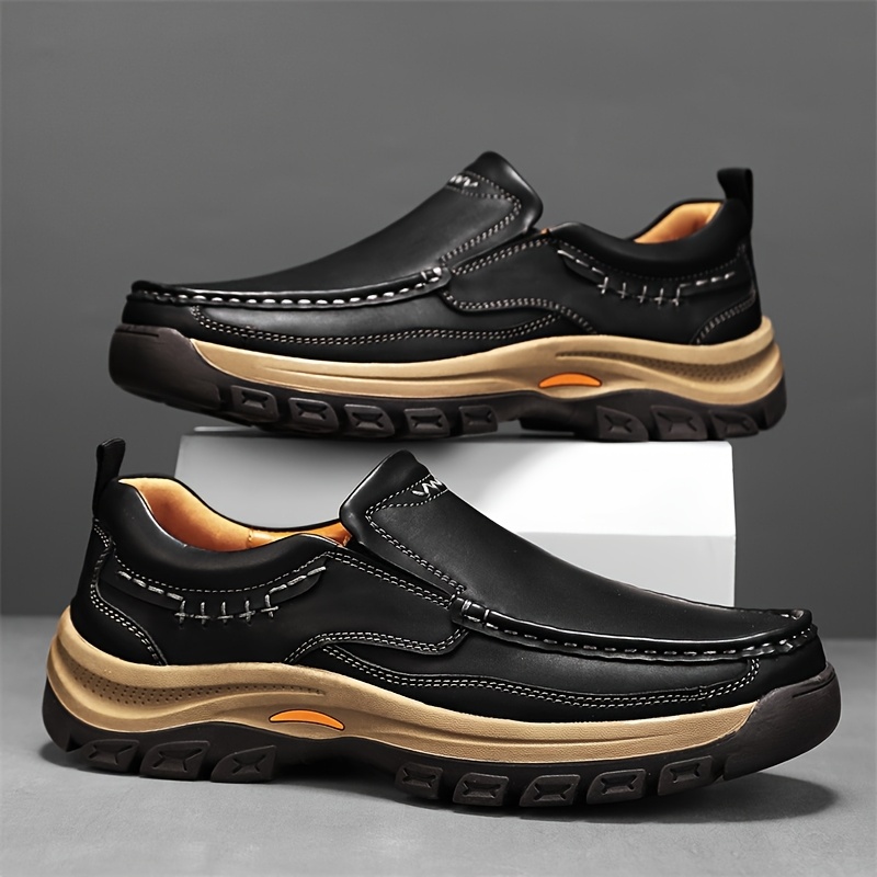 mens handcrafted loafers slip on casual driving shoes in or grey