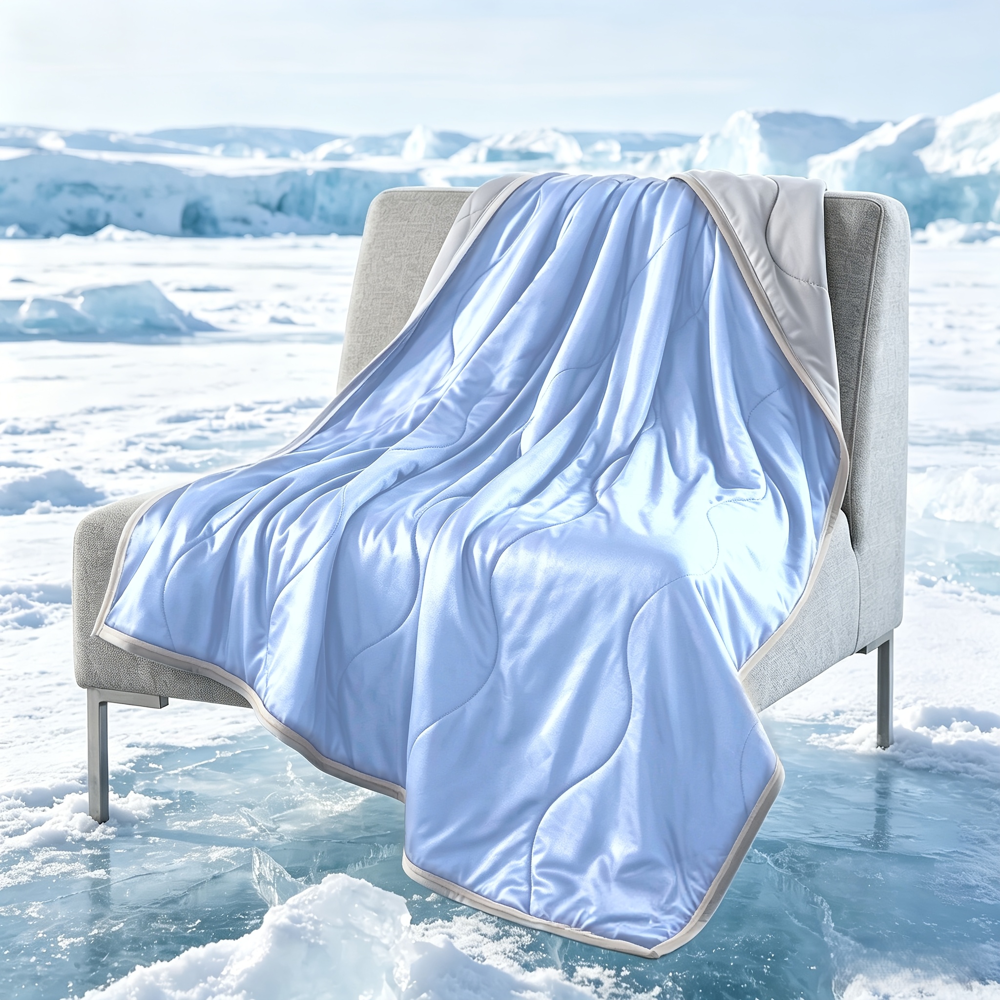 Image of 1pc Summer Cooling Blanket For Hot Sleepers, Q-max 0.45 Summer Blanket, Lightweight Breathable Cooling Throw Blanket For Bed, Couch, Office Nap, Night Sweats, , Machine Washable Soft Throw Blanket