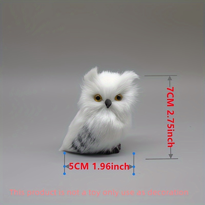 Owl Simulative Animal Plush Toy For Children Christmas Tree - Temu