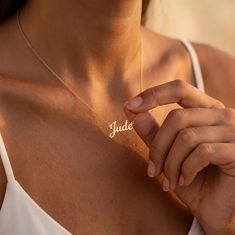 Custom Minimalist Name Necklace, Personalized Jewelry Gift