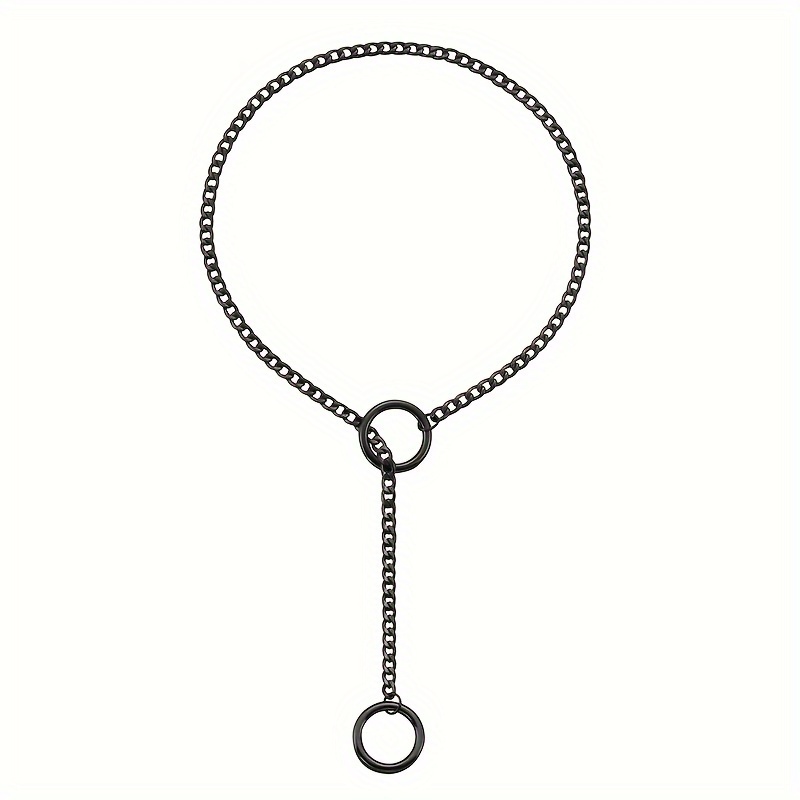 E-shop 2D Flat - 1 Stück Damen Y-förmige Schiebekette Gothic Punk Schlüsselanhänger Edelstahl Schlüsselschloss 4,5mm Flachkette 25/29/33 Zoll Lange