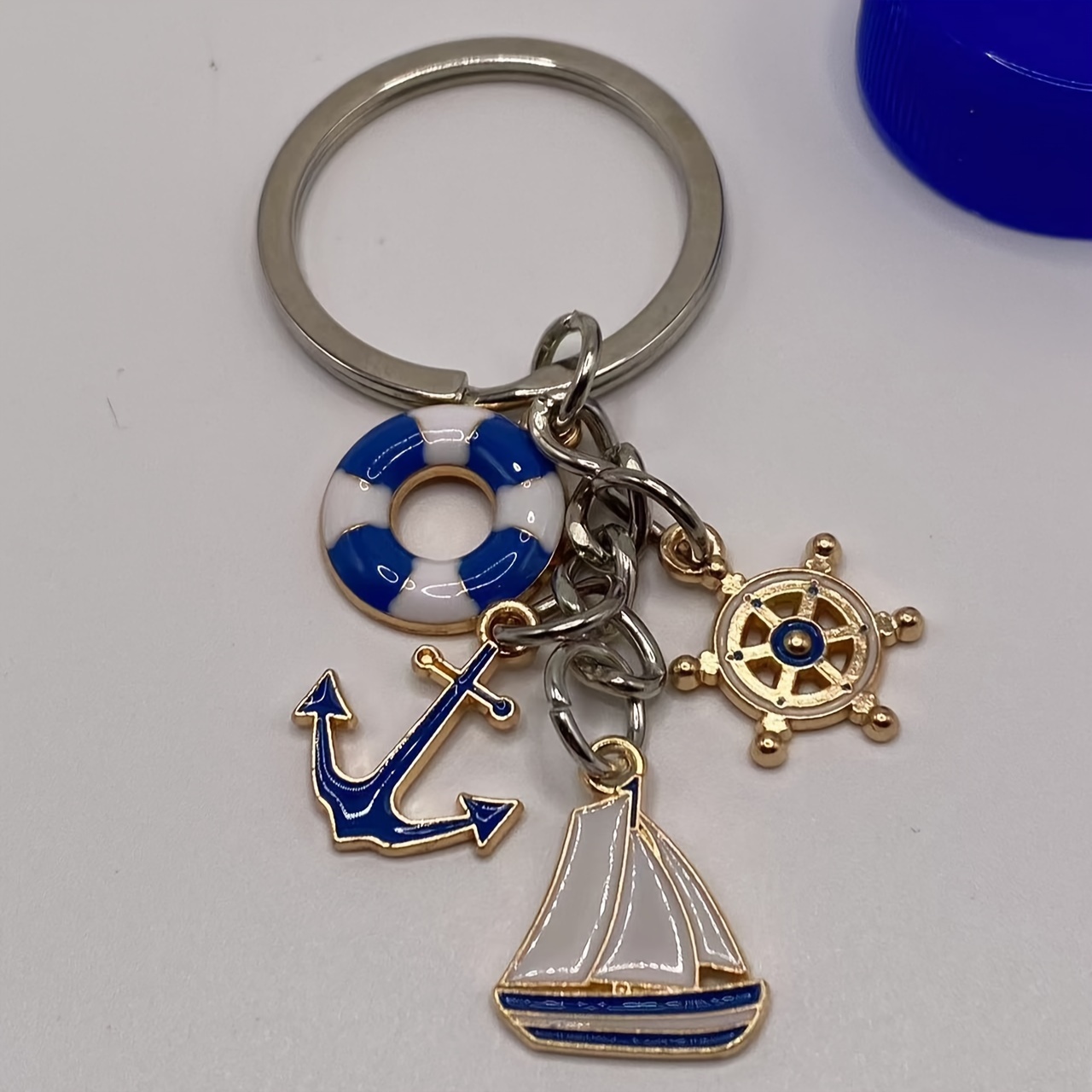 

Anchor, Lifebuoy, Sailboat Pendant, Men's Sailor Keychain, Backpack Pendant Decoration, Small Gift For Men
