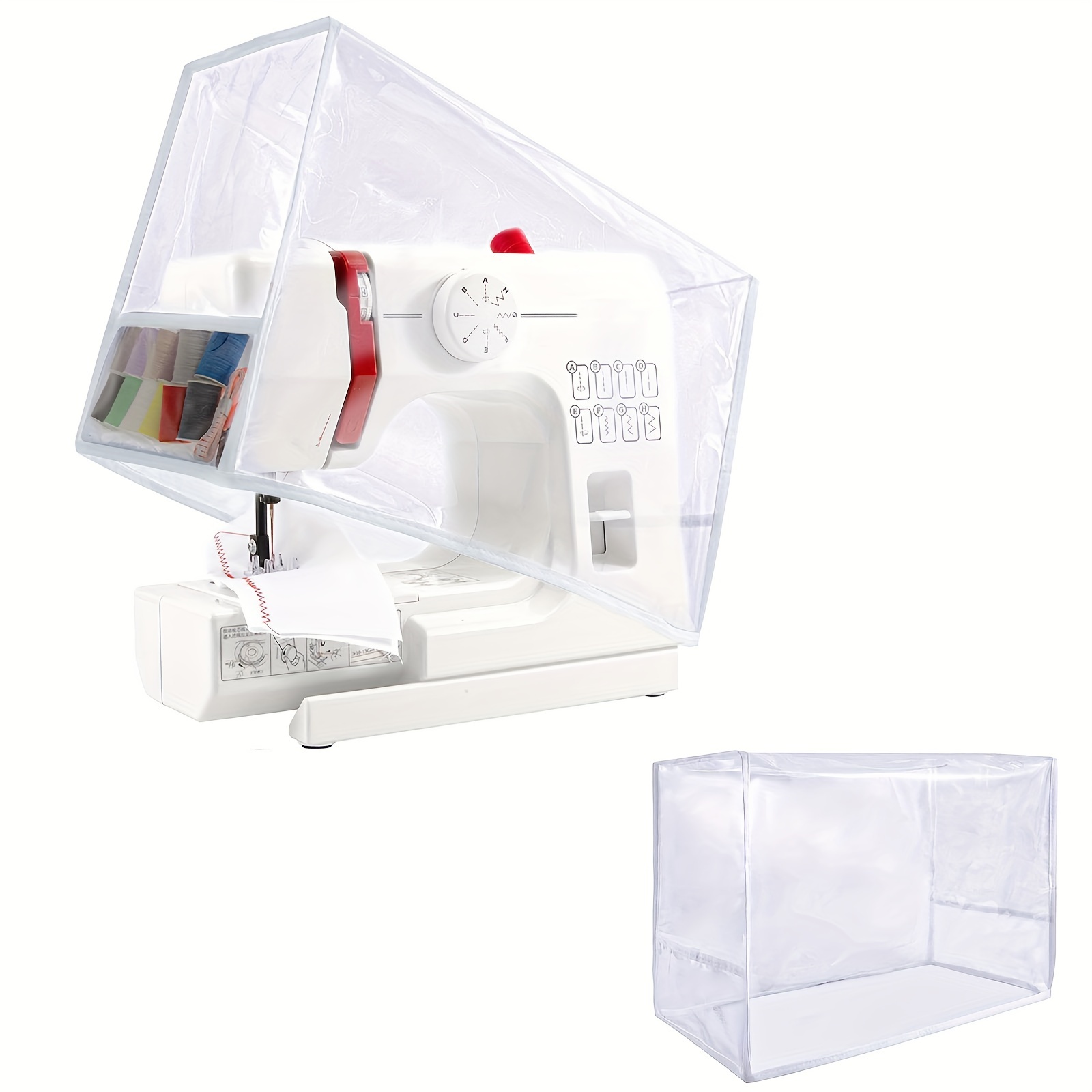 

Clear Sewing Machine Dust Cover With Pockets: Compatible With Most Standard Sewing Machines - Art Storage & Transport - Crafts & Sewing Supplies Storage - Sewing Supplies Organization