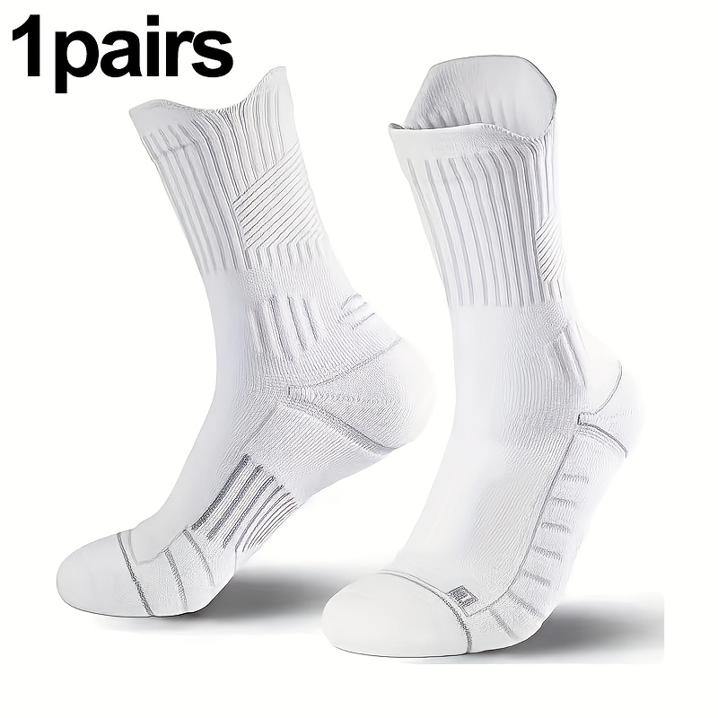 TEMU 1/5 Pair Pack Unisex Dual-color Casual Breathable Comfortable Sports Mid-calf Socks