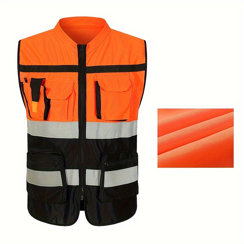 chaleco reflectante   visibilidad para  , ropa de seguridad para motocicleta, ciclismo, deportes  , chaqueta reflectante unisex