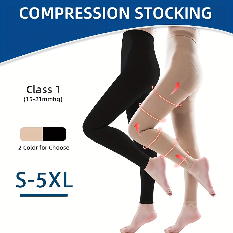 15 21mmhg Compression Pantyhose Stockings Nursing Varicose Veins