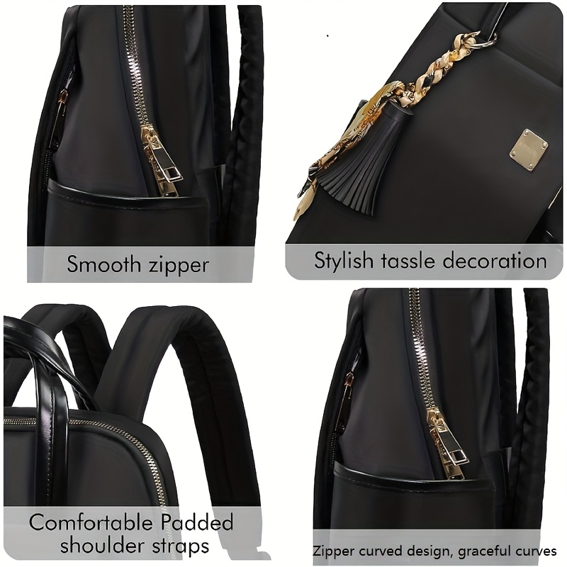 womens universal textured laptop backpack suitable 13 14 15 - Temu Oman
