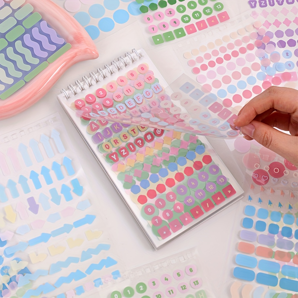 3424pcs Colorful Mood Stickers for DIY Crafts