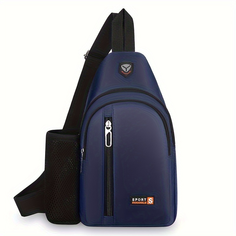 TEMU Men's Business Chest Bag, Fashion Casual Crossbody Bag