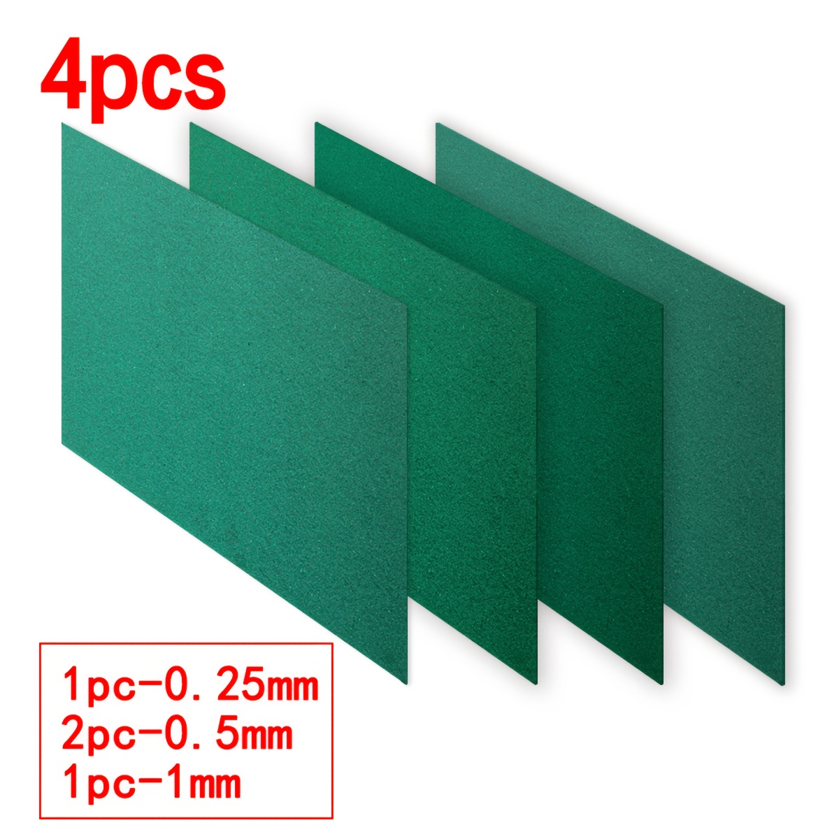 Image of 4 Sheets Of A4 Size Gasket Sealing Paper, Size 7.87 Inches * 11.61 Inches, Thickness Of 0.25mm, 0.5mm, 1mm Insulation Paper, Suitable For Of Small Gasoline And Engines, High Quality Sealing Material