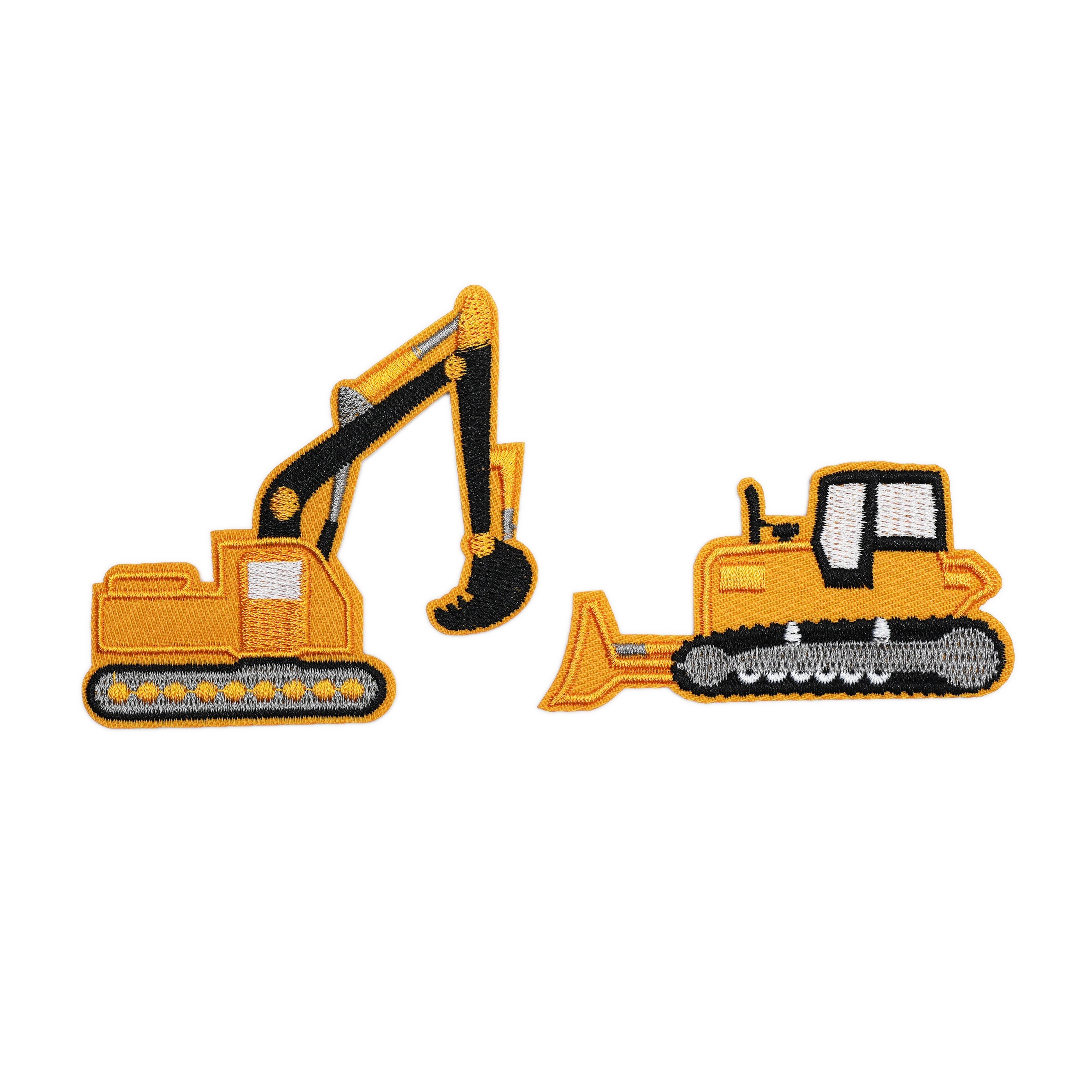 

Set Of 2 Embroidered Patches With Adhesive For Decorating Clothes, Bags, And Hats.