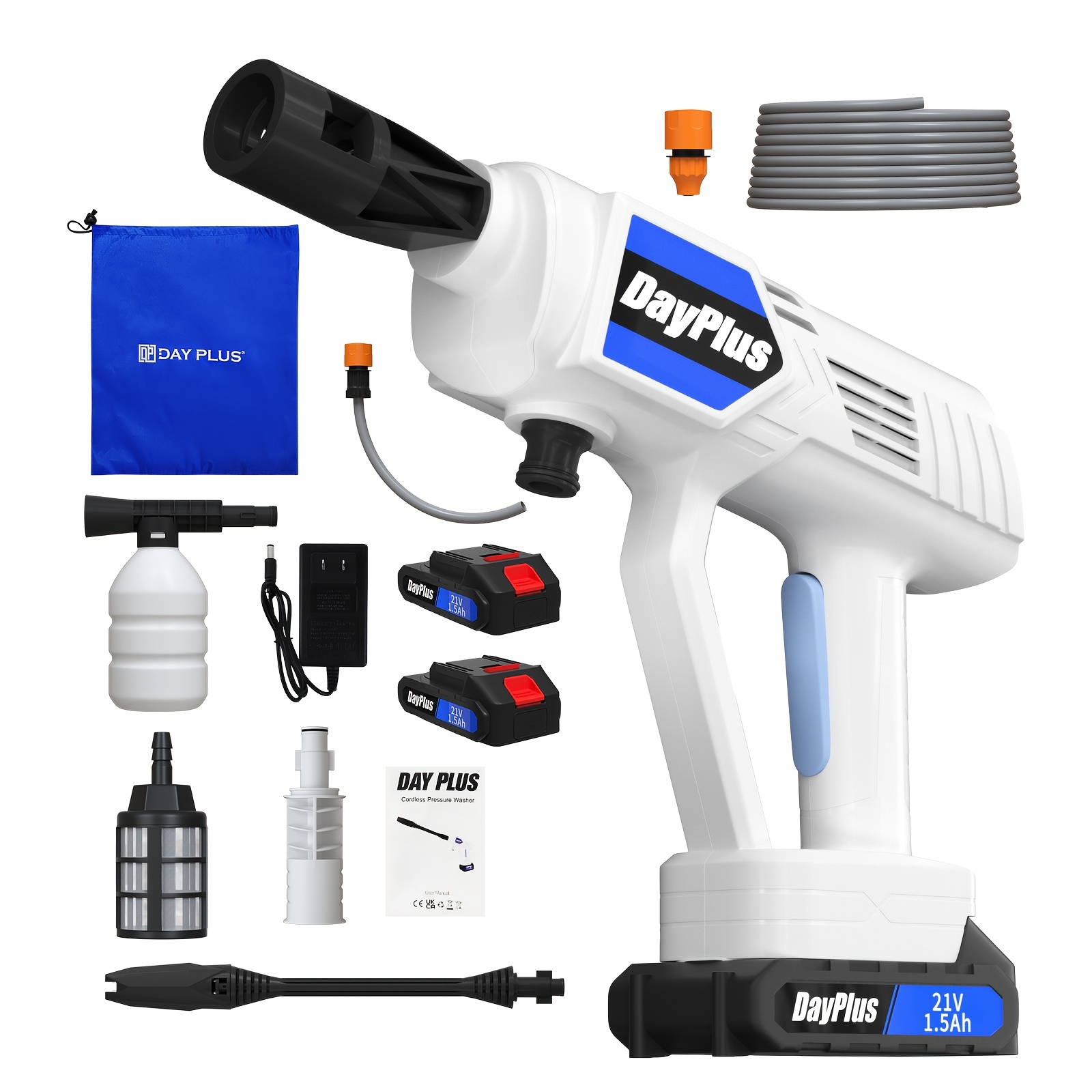 Portable Cordless High Pressure Washer Kit