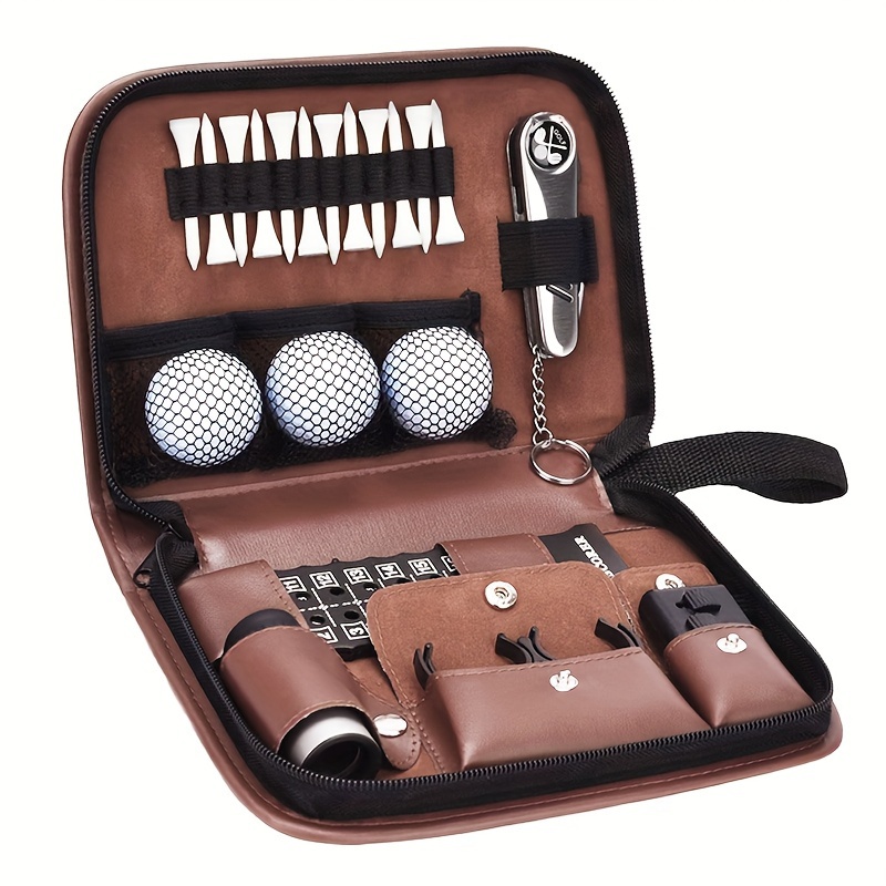  Jiskan Golf Gifts for Men and Women, Golf Accessories Set with  Hi-End Case, Golf Balls, Rangefinder, Golf Tees, Brush, Multifunctional  Divot Knife, Scorer, Golf Ball Clamp : Sports & Outdoors