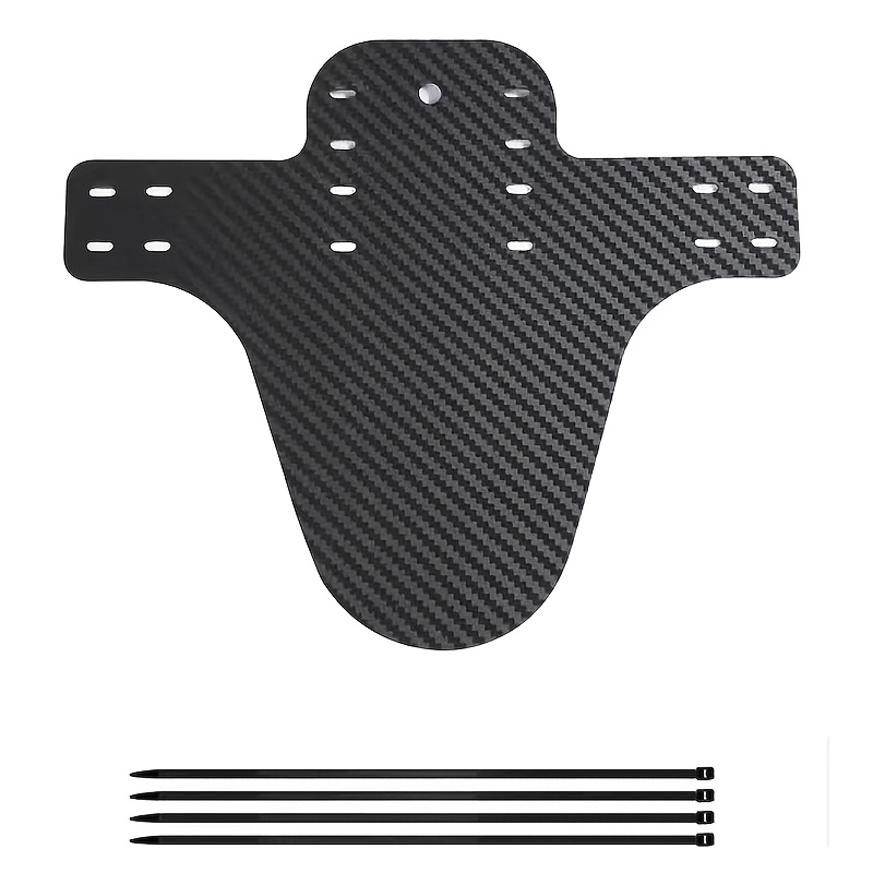 TEMU 1 Bicycle Mudguard With 4 Zip Ties For Front And Rear Universal Mountain Bike Mudguards