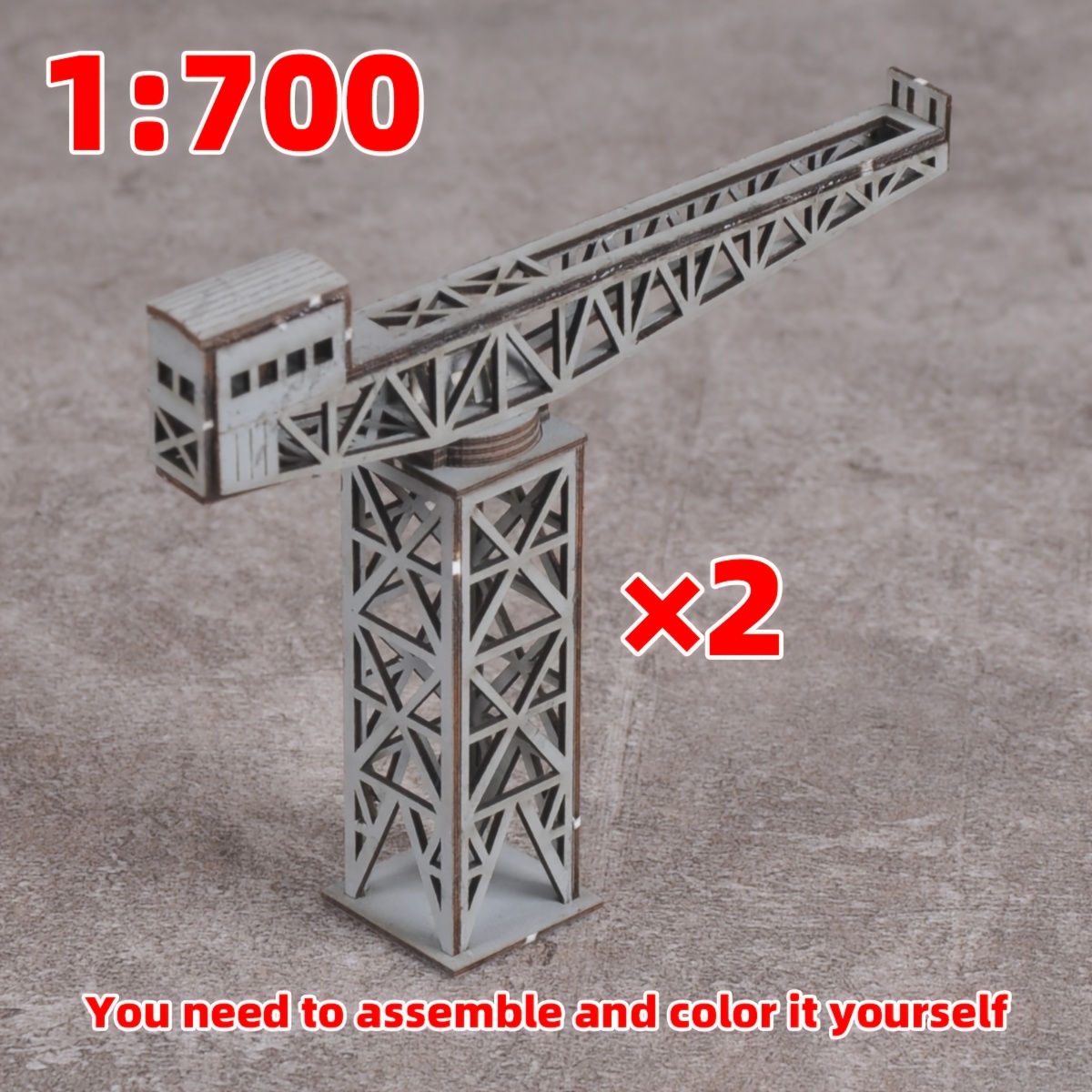1/700 Scale Model Kit, Dock Naval Base Tower Crane Diorama