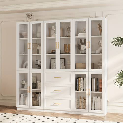 71 tall glass display cabinet with glass doors adjustable shelves contemporary recycled wood office filing cabinet for study rooms schools home office storage