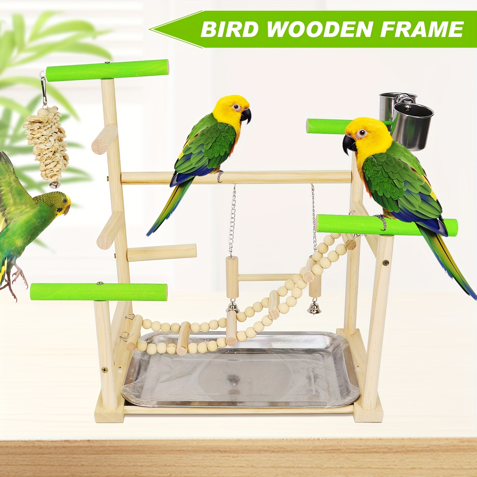 4pcs Bird Perches Standing Stick Bird Toy Standing Pole Bird Supplies And Utensils Standing Board Platform Parrot Bite Toys | Check Out Today's Deals Now | United Kingdom