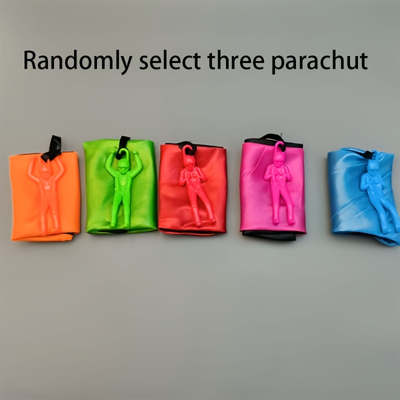 TEMU 2/3pcs Jouets de parachute anti-enchevêtrement à à , Ensemble de soldats volants colorés, (Couleur aléatoire) Convient pour les divertissements