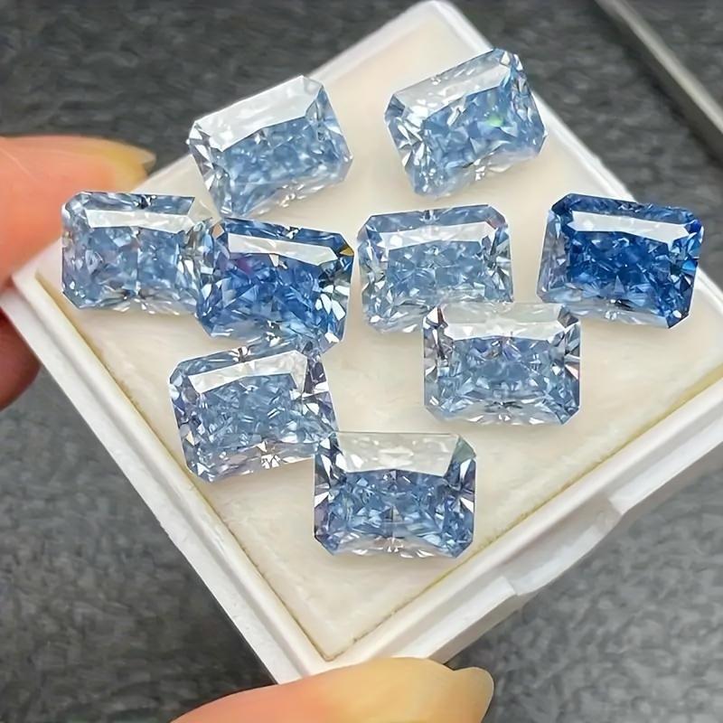 

Elegant 10pcs Set Of Rectangular Glass Crystals For Jewelry Making - Jewelry Accessories And Parts For Rings And Pendants,diy Crafts,jewelry Patterns