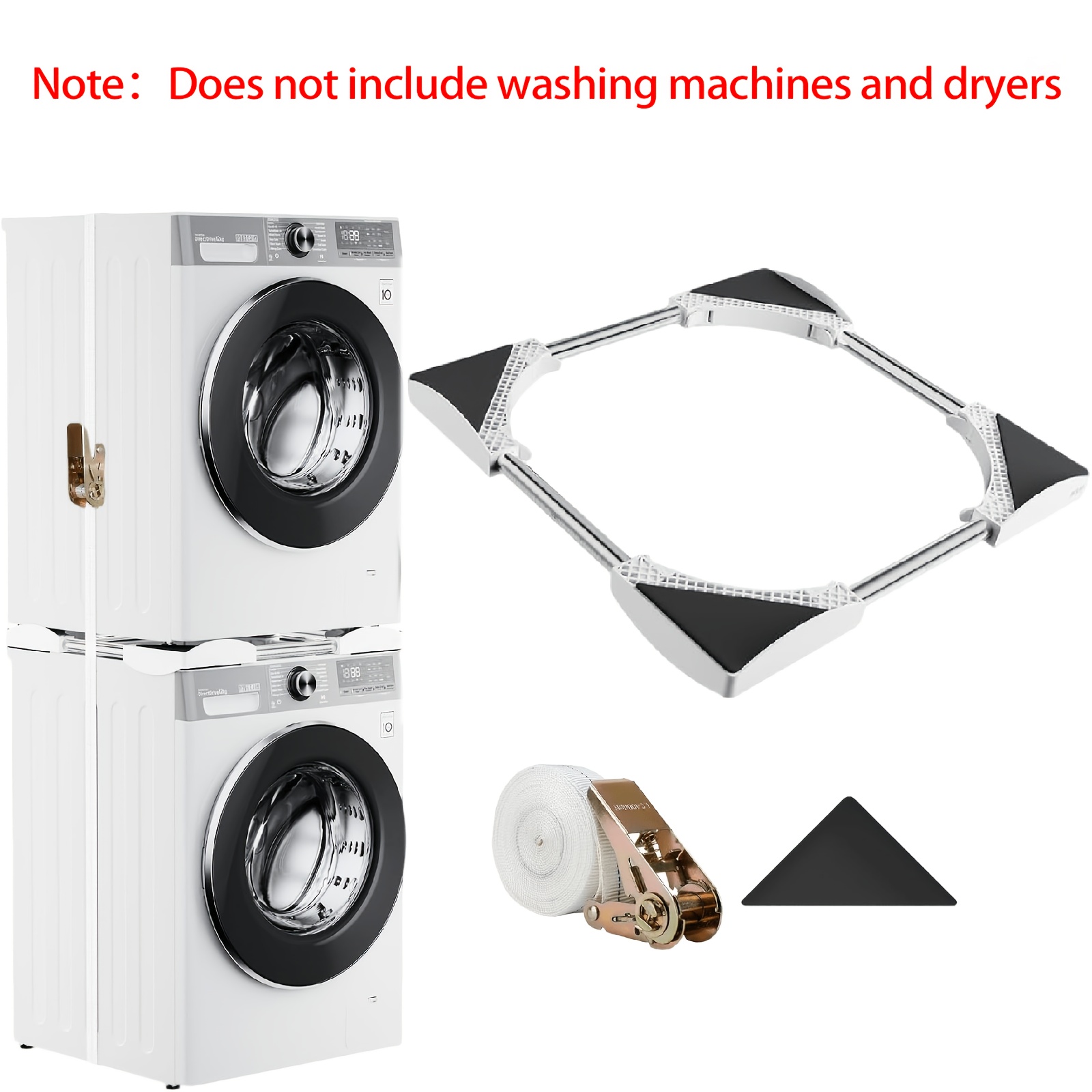 TEMU Hatchbiz Washer Dryer Stacking Kit For 22 To 27 Inch Stacking Kit For Washer And Dryer Stackable Adjustable Kit For Dryer Machine And Washing