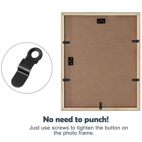 100pcs picture fasteners photo frame hardware black