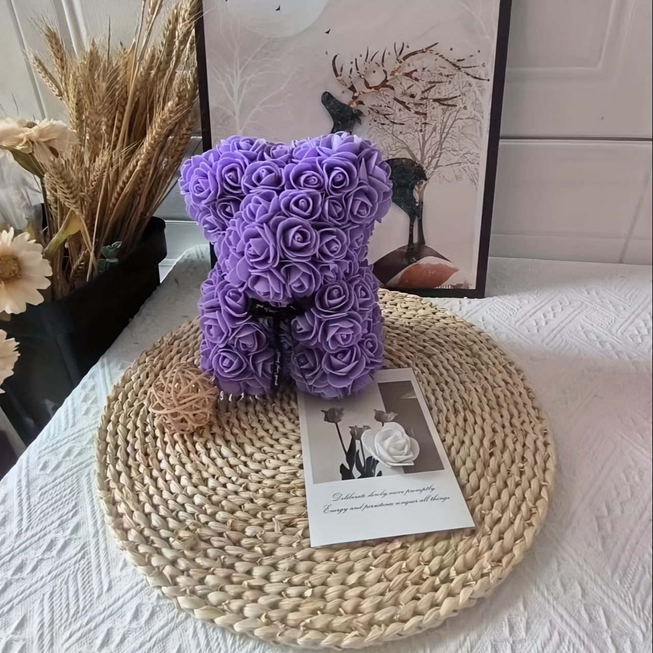 

7.87" Purple Bear - For Weddings, Birthdays, Graduations & - For Any