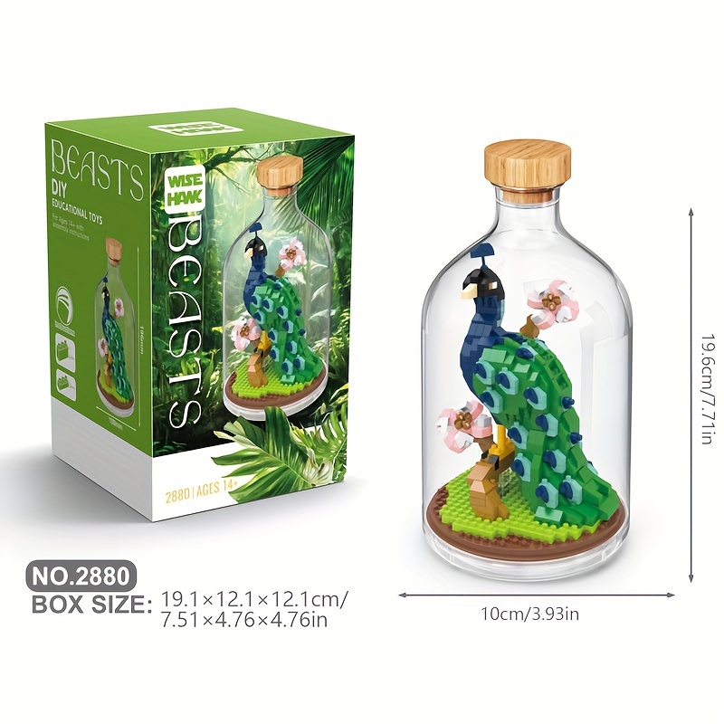 miniature building blocks dust cover tiger - Temu