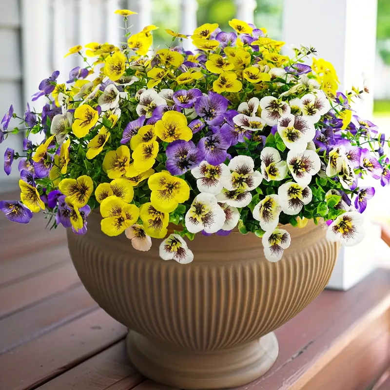 6 bündel künstliche blumen verschiedene größen
