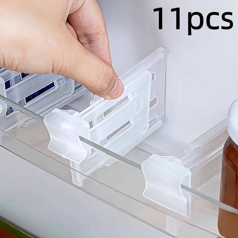 11pcs Adjustable Refrigerator Storage Dividers, Home Drawer Separators, Home Organization And Tidy, "making Home Tidy "