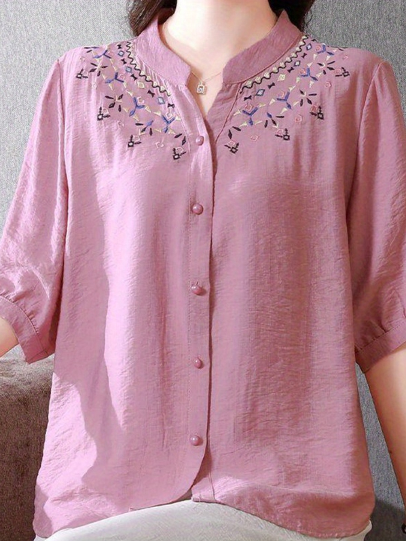 Treat ürself Floral vintage like blouse