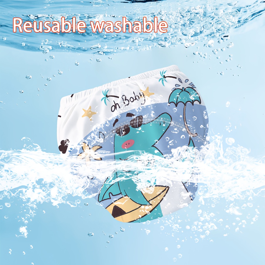 item picture 2pcs set of fun large position print training pants machine washable and   delicate   and non irritating moisture absorbing and breathable to reduce heat stable leak proof structure practical and reliable