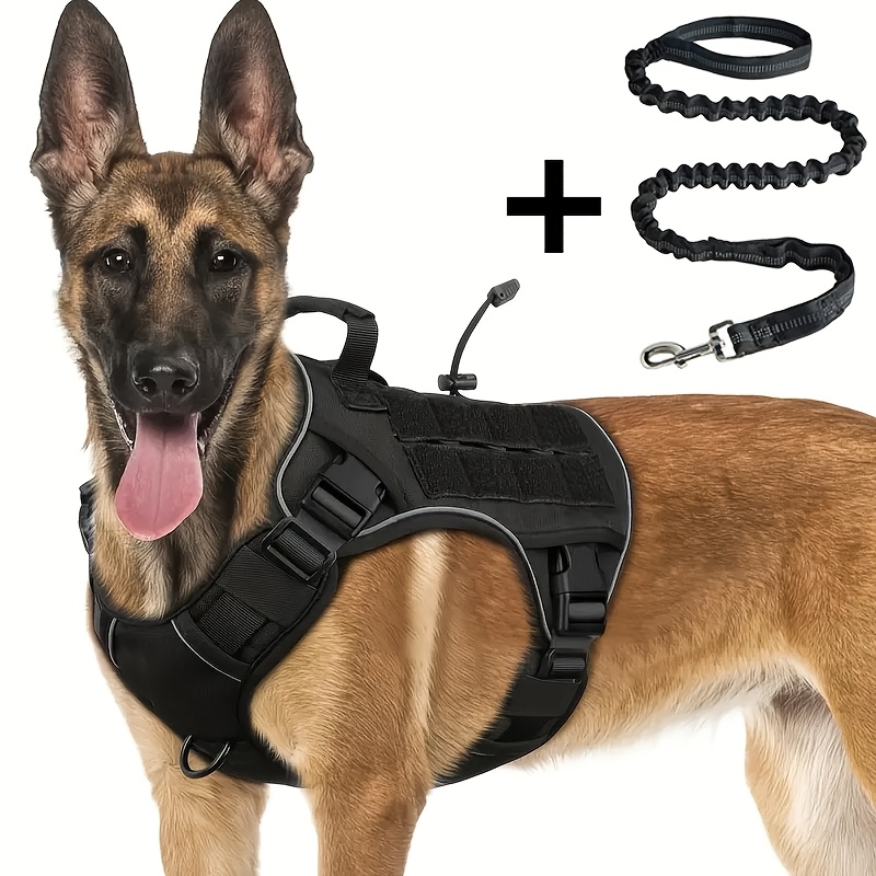TEMU Harnais en nylon durable pour chiens de taille moyenne à grande, harnais de poitrine anti-fuite pour chiens, , confortable, respirant et non