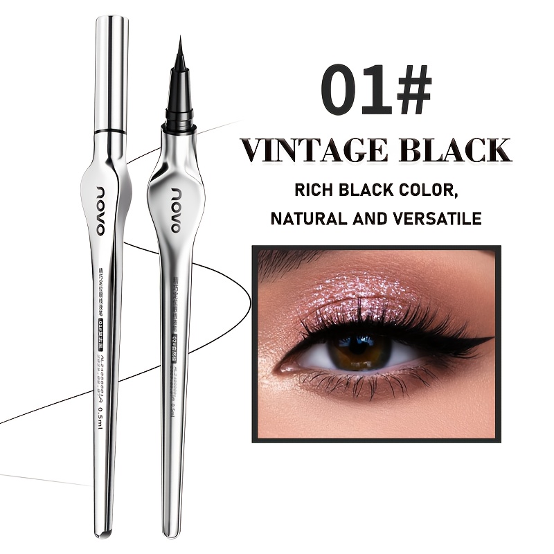 Image of Waterproof Matte Liquid Eyeliner Pen - , Quick-dry, , Formula For Eye Makeup, For Lower Lashes And Eyebrow, Elegant Design, Ideal For Beginners And Valentine's Day, Christmas, Or Any Holiday