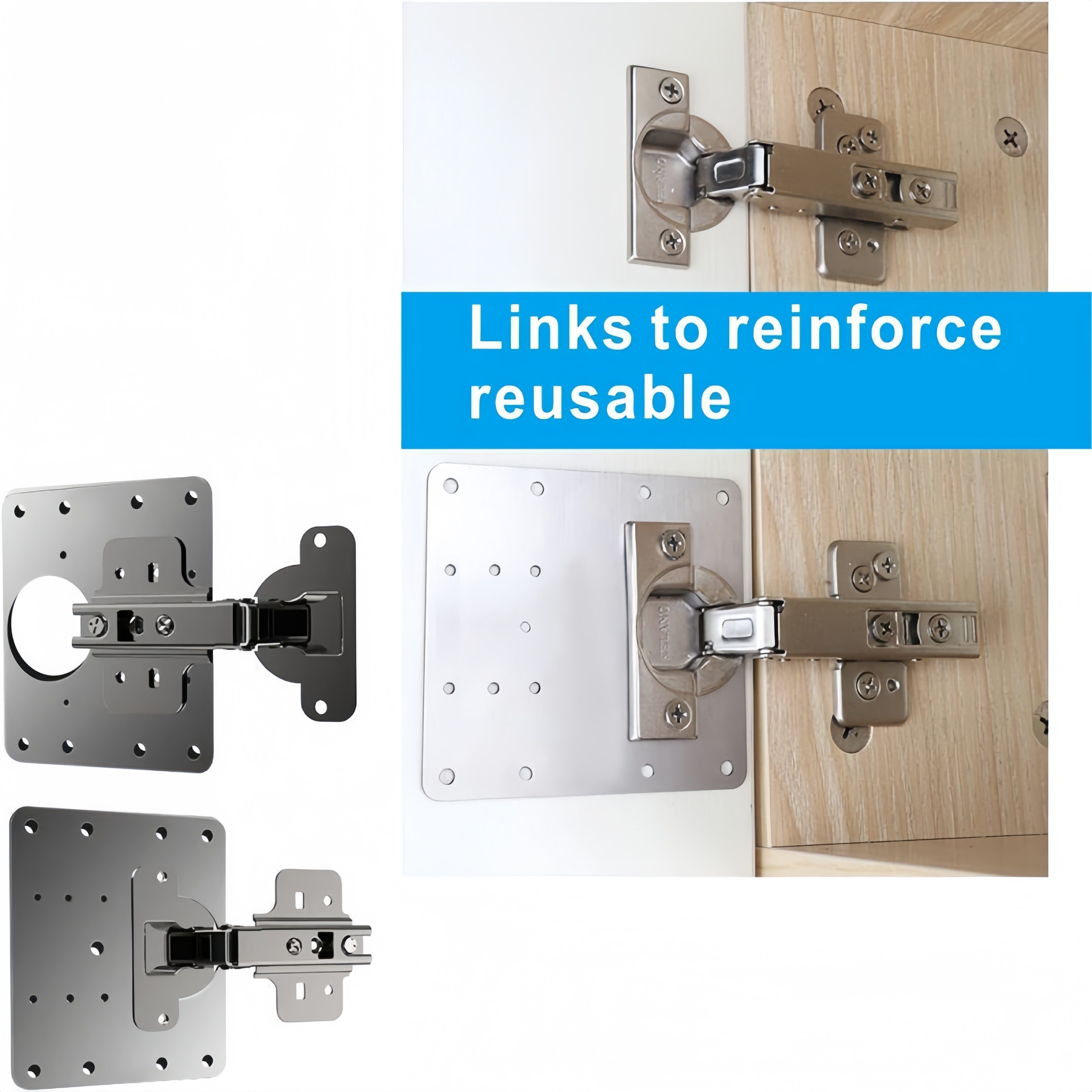 Kitchen Door Hinge Repair Plate Temu United States