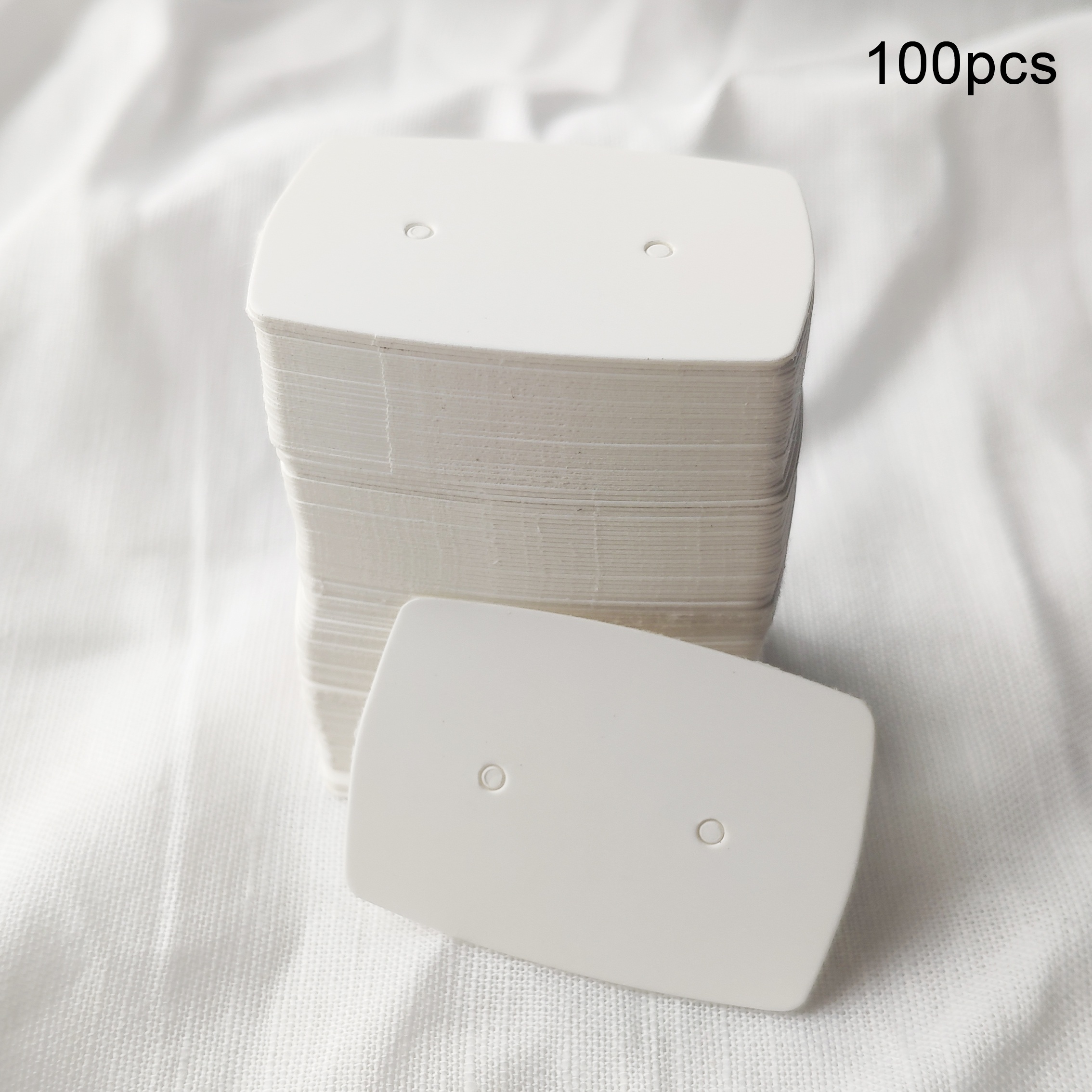 TEMU 100 pièces 2,8x4 cm / 1,1x1,57 pouce, Étiquettes en pour emballage de boucles d'oreilles DIY, Matériaux d'emballage et présentation de bijoux,