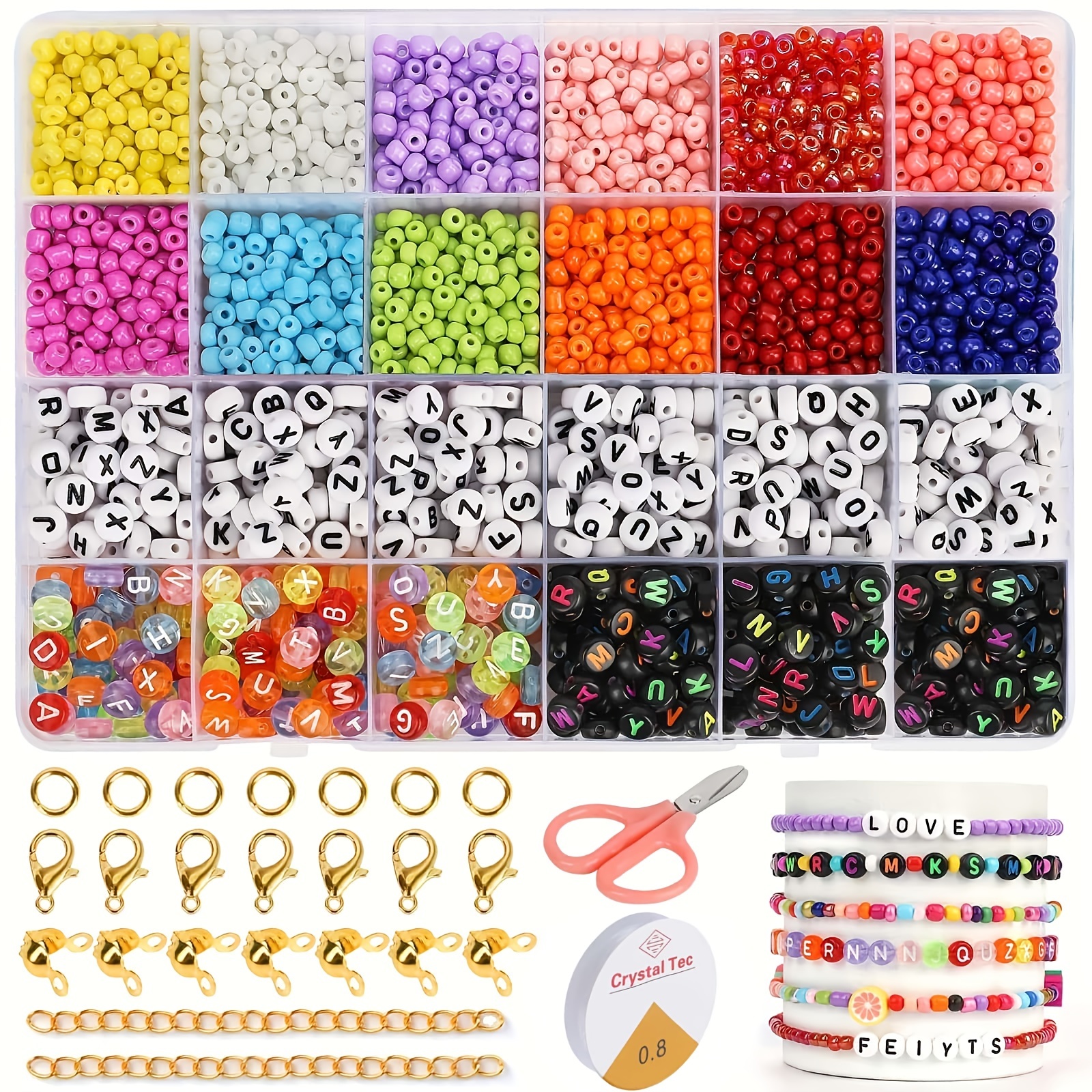 

2600pcs Kit, For Necklaces Phone Crafts Making
