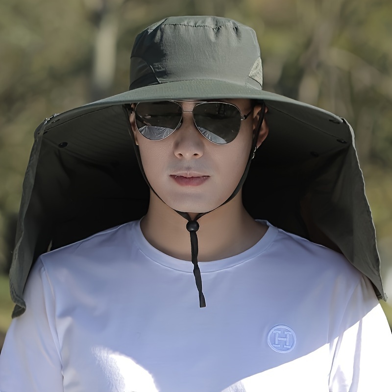 1pc unisex sun protection waterproof bucket hat stylish quick drying wide brim hat suitable for summer outdoor activities details 1