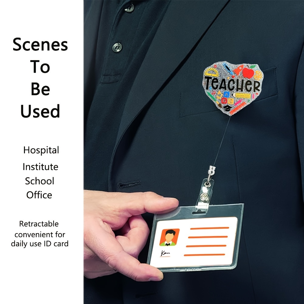 Cloth Badge Reel Name Card Holders, Cloth Hospital Clips