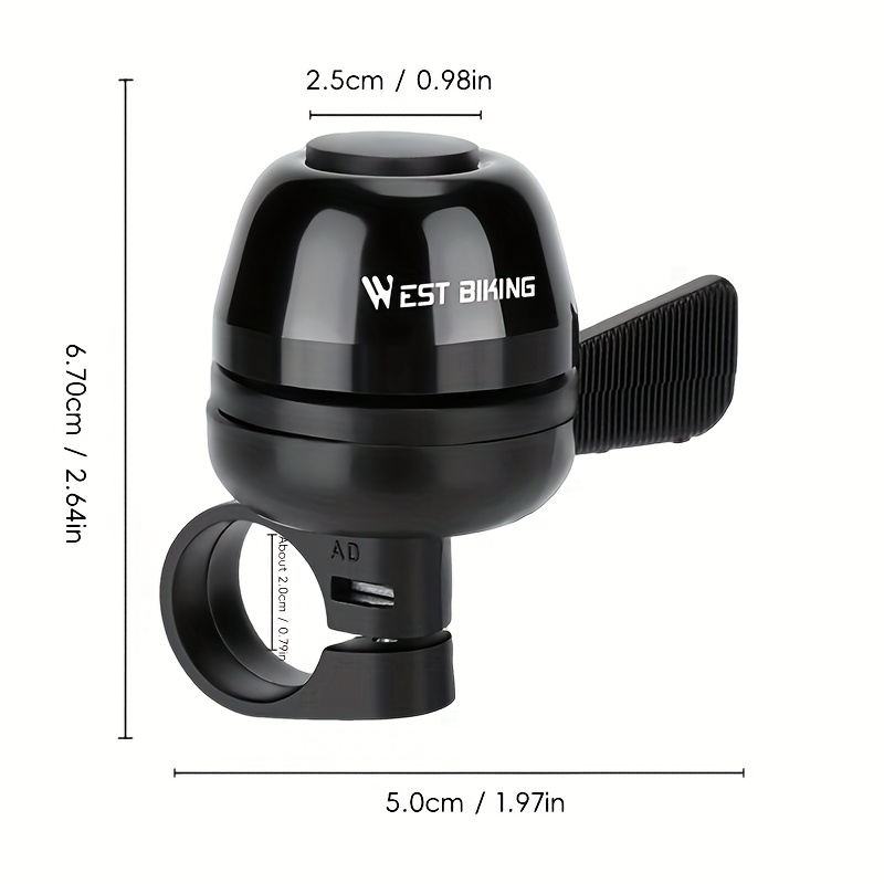 Image of West Biking Aluminum Alloy Bicycle Bell Bike Bell Anti Slip Cycling Bell