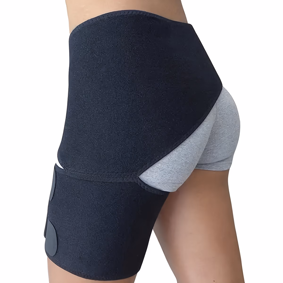 adjustable compression thigh and hip support brace sports thigh muscle anti compression strapping thigh support belt mens womens universal Product details 0