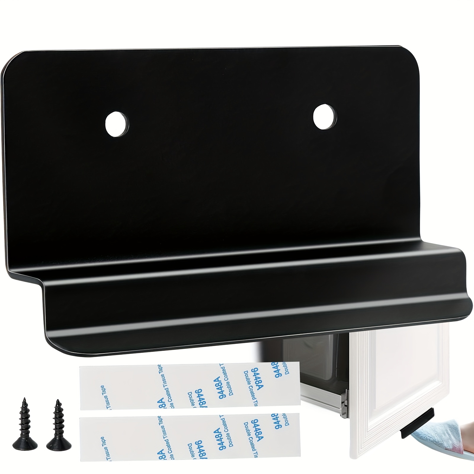 Under Cabinet Foot Pull - Hands Free Trash Drawer Opener With Adhesive & Screws