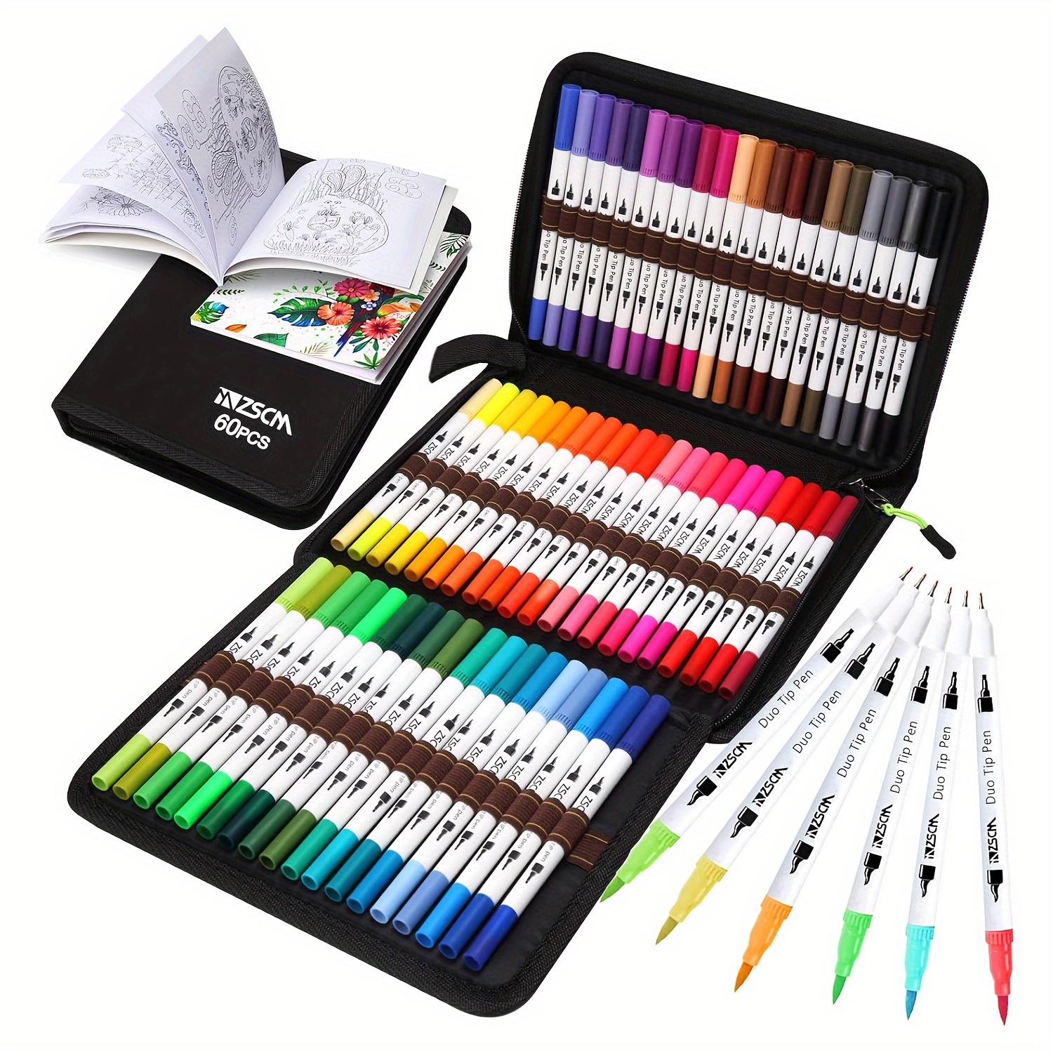 

60 & Tip Drawing Set , Tip Markers Set, For Adult Sketching