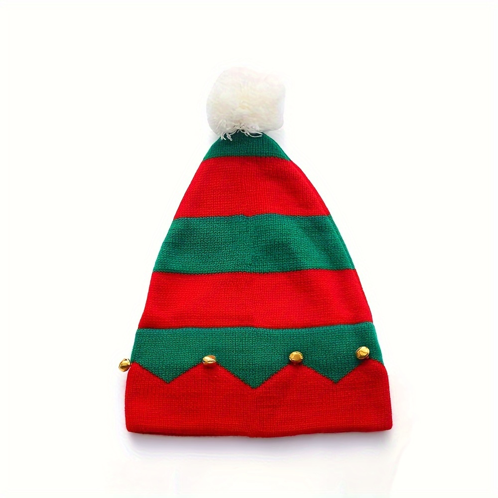 Image of Cross Border Family Hat Autumn/winter New Christmas Hat Bell Knit Hat Halloween Gift Christmas Hat