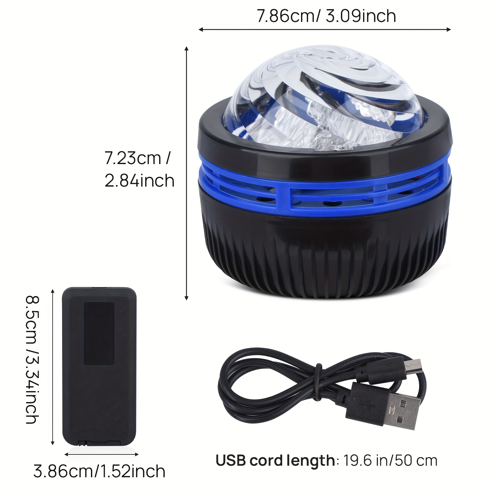 TEMU Starry Sky Projection Light, Led , Usb Powered, Non-rechargeable Button Battery, Home Decoration For Living Room Or Office, Office Decoration |